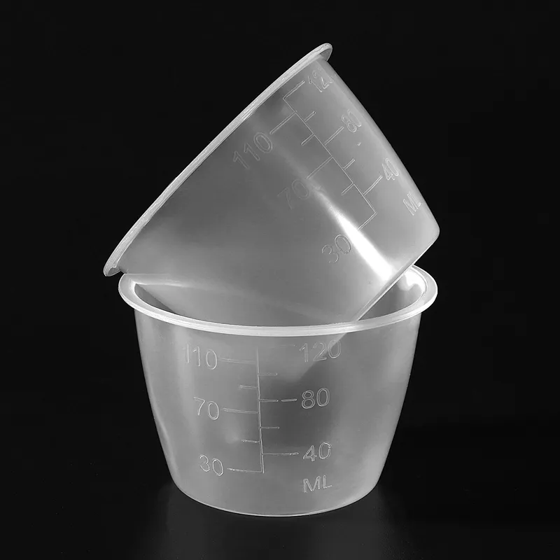 Plastic 120ml Electric Cooker Rice Measuring Cup 2pcs Clear White