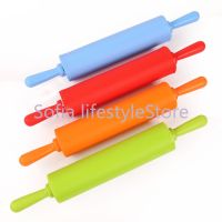 Large Non-Stick Food Grade Silicone Rolling Pin Baking Tool Cake Dough Pizza Fondant Pasta Roller Bakeware Craft Decorating Tool Bread  Cake Cookie Ac