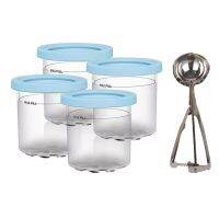 For Ninja XSKPLID2CD, Compatible with for NC299AMZ and NC300S Series Cream Ice Cream Makers 1 Pint 4 Pack