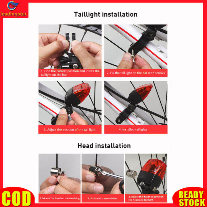 leadingstar-rc-authentic-bicycle-tail-light-waterproof-magnetic-power-generate-warning-light-bicycle-equipment-accessories