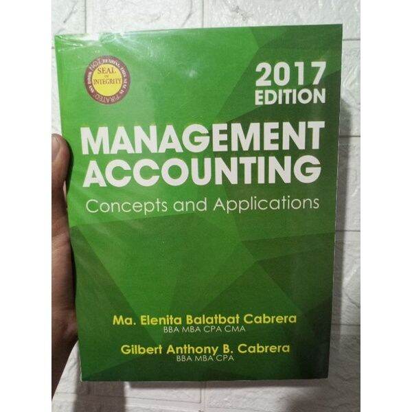 Management Accounting by Cabrera | Lazada PH