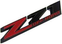 KLL Refit 12.7cm Z71 Off Road Emblem Car Decal Sticker Nameplate for Silverado Colorado Sierra Black Red Pack of 1