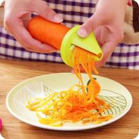 อุปกรณ์ครัว Gadget Funnel Model Spiral Slicer Vegetable Shred Device Cooking Salad Carrot Radish Cutter