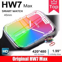 HW7 Max Smart Watch สำหรับผู้ชายผู้หญิง S Mart W Atch สำหรับ Android และ IOS โทรศัพท์ IP67กันน้ำกิจกรรมติดตามที่มีหน้าจอสีสัมผัสเต็มรูปแบบ H Eart Rate Monitor Pedometer การนอนหลับการตรวจสอบ