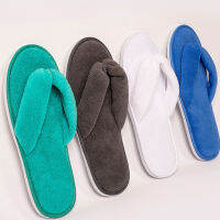 Soft Winter Ho รองเท้าแตะผู้ชายผู้หญิง Travel ผ้าฝ้ายแบบใช้แล้วทิ้ง Flip-Flops Home ity Soft SPA Guest Slides