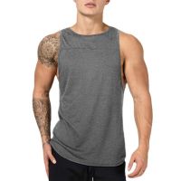 hot【DT】 Cotton Top Mens Gym Clothing Sleeveless T Workout Sportswear Muscle