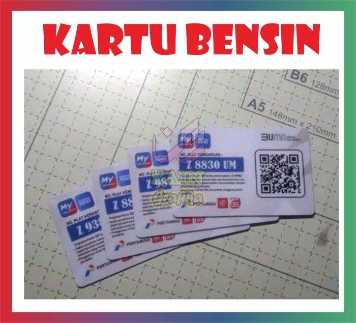 Cetak Kartu Barcode Pertamina Bahan Idcard Pvc Tebal Cetak Bulak Balik ...