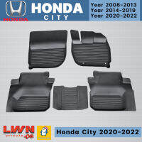 ผ้ายางปูพื้นรถเข้ารูปเกรด Premium รุ่น HONDA CITY 2020 เข้าชุด ขอบยกสูงกันน้ำหก มีรับประกันทุกชิ้น สามารถยกทำความสะอาดง่าย