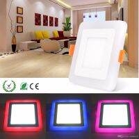 6W 9W 18W RGBW Dual Color LED Ceiling Recessed Square Panel Downlight Spot Light Lamp For Home Office Club 100lumenw