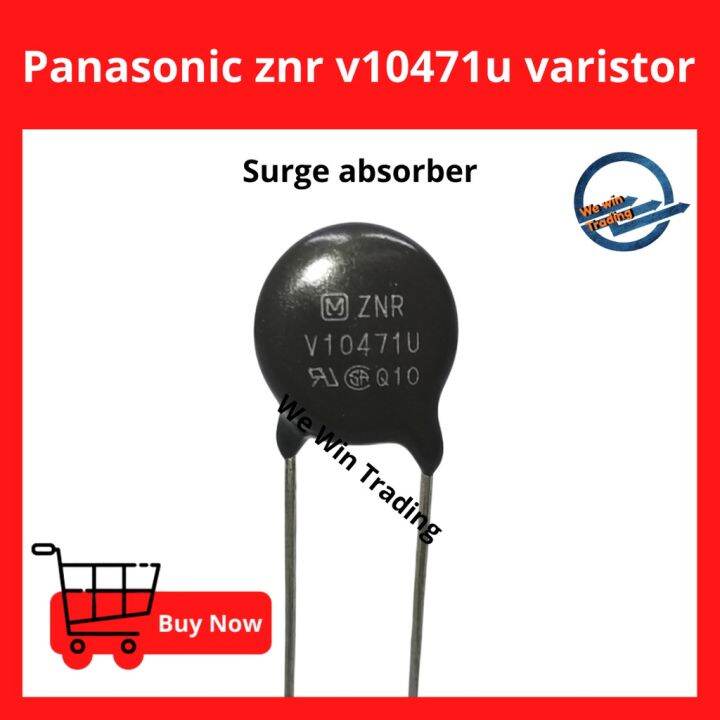 Panasonic znr v10471u 300vrms 385vdc varistor Lazada