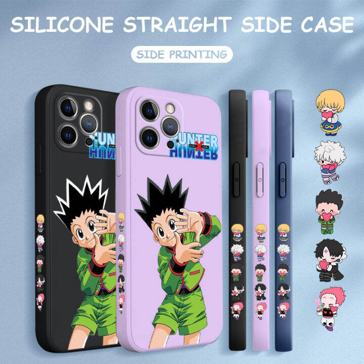 เคส-ggk-สำหรับ-realme-c30s-การ์ตูนการ์ตูนอนิเมะล่า-ฮันเตอร์น่ารัก-เคสโทรศัพท์รูปฟรีรูปแบบขอบสี่เหลี่ยมปลอกซิลิโคนเหลวคลุมทั้งหมดเคสป้องกันกล้อง