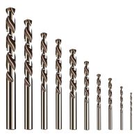 10pcs HSS M35 Cobalt Coated Drill Bits Set 1-6mm Wood Metal Hole Cutter Drill Bit Stainless Steel Drilling Tools