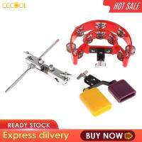 CCCOOL Tambourines กลองโคมไฟโลหะพลาสติกระฆังทามบูรีนแบบหนีบ