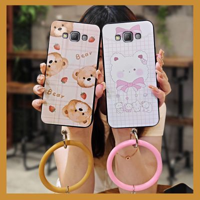 personality liquid silicone Phone Case For Samsung Galaxy A5/SM-A500F Cartoon creative solid color advanced luxurious