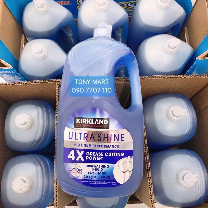 Nước rửa chén đậm đặc Kirkland Ultra Shine Dishwashing Liquid 2.66Lit Lazada.vn