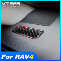 Vtear สำหรับโตโยต้า RAV4 2021 2020อุปกรณ์ตกแต่งภายในคอนโซลกลางเครื่องปรับอากาศ Vent O Utlet ตกแต่งปกตัดสติ๊กเกอร์