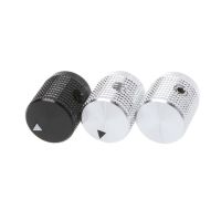 6mm Black Silver Metal Volume Control Rotary Knobs For Knurled Shaft Potentiometer 14 x 16mm Silver Tone Switch Knob M4YD