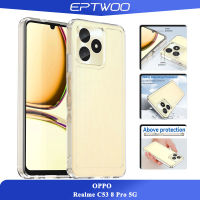 EPTWOO OPPO Realme C53 8 Pro 5G เคสเคสโทรศัพท์ลายลูกอมกันกระแทกสีทึบใสพร้อม XSC-01ป้องกันหลายชิ้นฝาหลังอะคริลิค