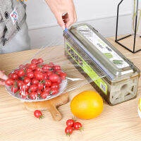 พลาสติก Cling Wrap Dispenser รีฟิลครัวห่อตัดกล่อง Slider Cutter สำหรับอลูมิเนียมฟอยล์กระดาษตัดกล่อง