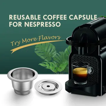 For Nespresso Zenius Pro Refillable Coffee Capsule Pods Stainless