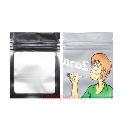 100pcs Food Storage Packaging 7x10CM Ziplock Foil Mylar Bag Water Proof Package Bags With Window Zip Lock Pouch Wholesale