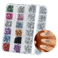 hotx【DT】 3000Pcs a Flat Back Rhinestone 1.5mm 2.0mm Diamonds Strass Manicure Decoration