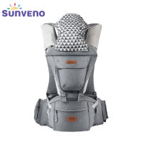 SUNVENO Baby Hipseatอุปกรณ์รับน้ำหนักทารกที่เหมาะกับสรีระผ้าฝ้ายนุ่ม3in1ความปลอดภัยทารกแรกเกิดกระเป๋าอุ้มเด็กสำหรับท่องเที่ยวกลางแจ้ง6-36เดือน