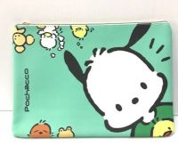 POCHACCO  G  เก็บเอกสาร กระเป๋าเอกสาร ซองเอกสาร อย่างดี มีผ้าซับด้านใน ลาย POCHACCO  GREEN  เขียว  ขนาด 35x25x2 cm สีสดใส สวยงาม ผลิตจากวัสดุอย่างดี BY NPNN