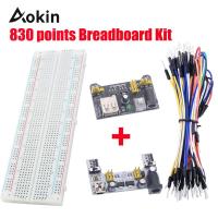 Breadboard Power Module 830 points Solderless Prototype Bread board kit Jumper wires Cables For Arduino diy kit Raspberry Pi