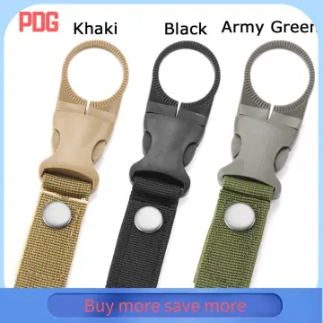 Bottle Hanging Buckle Clip Water Bottle Ring Holder Keychain Belt For  Hiking Green