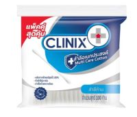 Clinix คลีนิกซ์ สำลีก้านอเนกประสงค์ จำนวน 100 ก้าน แพ็คคู่