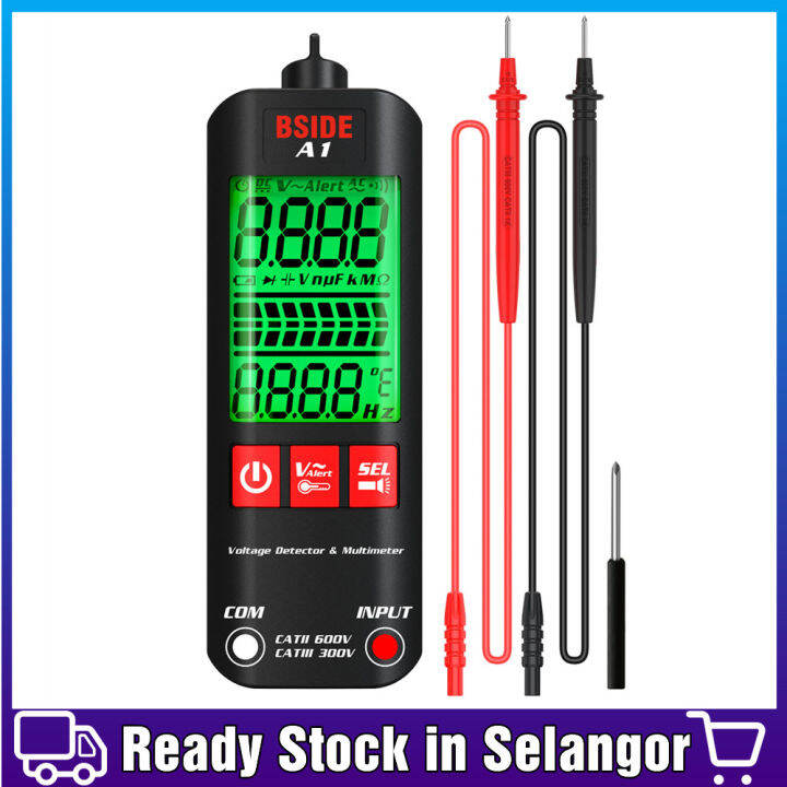 BSIDE A1 Digital Multimeter 2000 Counts LCD Digital Tester Tester ...