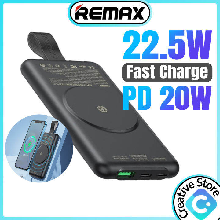 Original Remax Power Bank Magnetic Wireless Power Banks Wireless ...