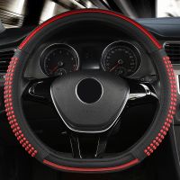 Leather Car Steering Wheel Cover For Mitsubishi All Models pajero grandis outlander galant Lancer-ex ASX lancer