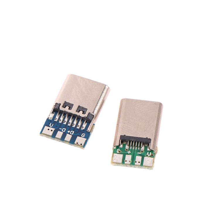 5-10pcs-usb3-1-typec-male-female-connectors-jack-tail-usb-male-plug-electric-terminals-welding-diy-data-cable-support-pcb-board