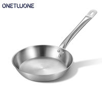 Onetwone กระทะสแตนเลสคอมโพสิตด้านล่างสเต็กกระทะ Non Stick กระทะก๊าซเตาแม่เหล็กไฟฟ้าย่างกระทะครัวเครื่องครัว