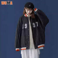 WOMA เสื้อแจ็คเก็ตสำหรับผู้ชายและผู้หญิงแจ็คเก็ต Corduroy 1997แจ็คเก็ตพิมพ์ลายดิจิทัลเสื้อเสื้อนอกสุดหล่อกระดุมแถวเดียวมีสไตล์