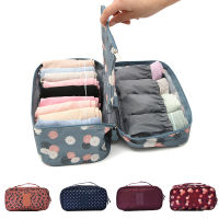 【cw】Women Foldable Travel Bag Portable Underwear Organizer Cosmetic Toiletries Separate Storage Bag Womens Waterproof Wash Casehot