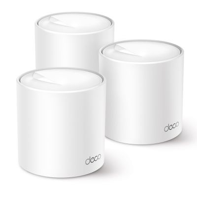 TP-Link ตัวปล่อยสัญญาณไวไฟ รุ่น DECO X50-(3PACK )AX3000 Whole Home Mesh WiFi 6 System. การรับประกันศูนย์​synnex​: limited lifetime .