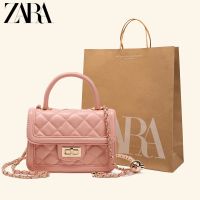 ZARA high-end sense of small fragrance rhombic chain bag women 2023 new texture one-shoulder portable diagonal small square bag