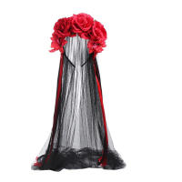 Ribbon Hair Hoop Dress Up Hair Accessory Halloween Hair Accessory Lolita Headwear Veil Hair Accessory