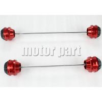 For 2014-2016 Yamaha YZF R25 R3 Motorcycle Front And Rear Wheel Axle Fork End Sliders Crash Protector Red 14 15 16