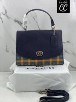 (Factory) TILLY TOP HANDLE SATCHEL WITH GINGHAM PRINT