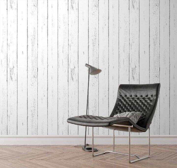 White Wallpaper White Wood Self Adhesive Wallpaper Peel and Stick White