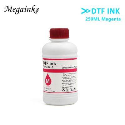 DTF INK 6ชิ้น * 250มล. สำหรับฟิล์มปริ้นเตอร์ Dirent สำหรับ Epson L1800 L800 L805 DX5 DX7 I3200 I4720 I5113 1BK-1C-1M-1Y-2WH DTF