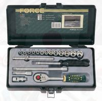 FORCE 2203-5 ลูกบล็อก ลูกบล็อค ลูกบล๊อก ชุดลูกบ็อกซ์ 1/4" 6เหลี่ยม 19PC.