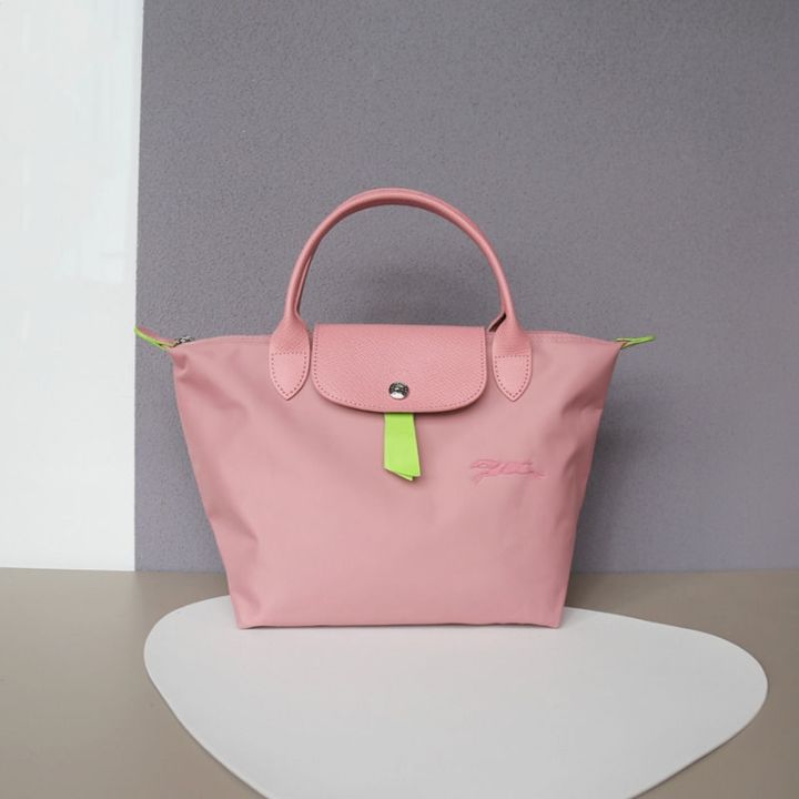french-longchamp-bag-nylon-dumpling-bag-womens-large-capacity-tote-bag-shoulder-70th-anniversary-portable-commuter-folding-bag