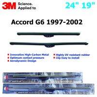 ใบปัดน้ำฝน 3M Silicone Model สำหรับรถ Honda  Accord G6 ปี 1997-2002  ขนาดใบ 24"+19 " คุณภาพดี แข็งแรง ทนทาน ราคาประหยัด