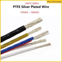 5M PTFE ลวดทองแดงลวด10AWG-30AWG ความบริสุทธิ์สูง OFC อิเล็กทรอนิกส์ลำโพงไฮไฟหูฟัง DIY สัญญาณสายทองแดง