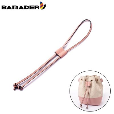 Leather Head layer Cowhide Rope Ladies Bucket Bag Drawstring Shrink Strap Buckle High Quality Women Bag Accessories
